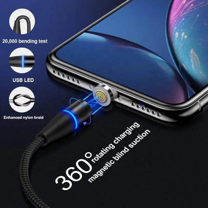 Magnetic 3 in 1 USB Fast Charging Cable Devices Smartphone Charger Computer Cellphone Electronic