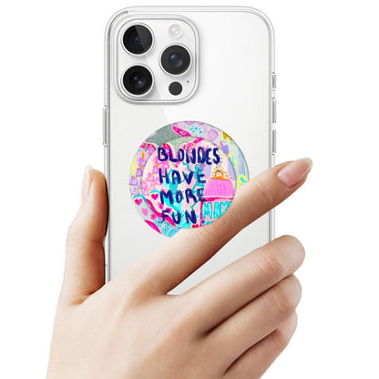 Mclaiwoodshop Blondes Have More Fun Phone Case Phone Cover Hard Cases Magnetic Phone Case Magnetic Phone Grip