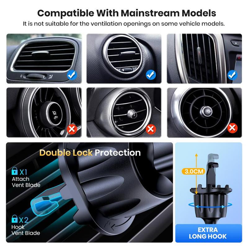 Car Air Vent Phone Holder, Stable Car Phone Holder Mount, Vehicle Phone Navigation Bracket, Car Interior Phone Stand