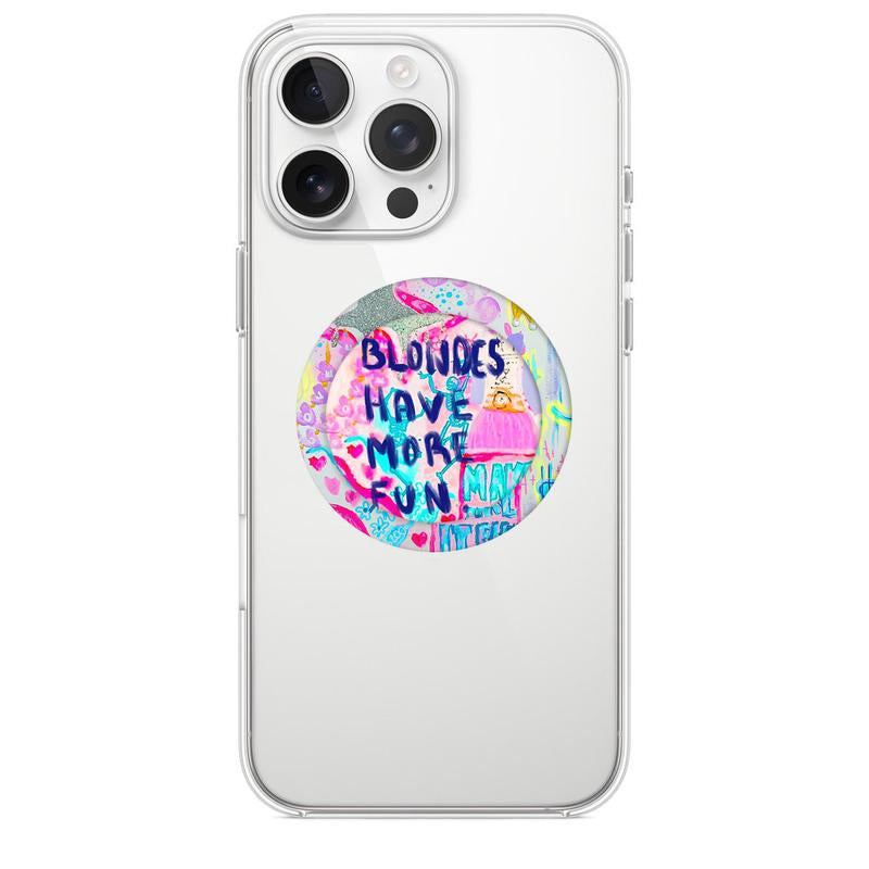 Mclaiwoodshop Blondes Have More Fun Phone Case Phone Cover Hard Cases Magnetic Phone Case Magnetic Phone Grip