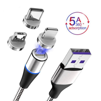 Magnetic 3 in 1 USB Fast Charging Cable Devices Smartphone Charger Computer Cellphone Electronic