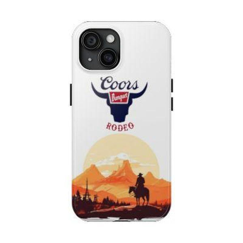 Vintage Coors Banquet Tough Phone Case, Phone Accessories, Cowboy Cowgirl Phone Case