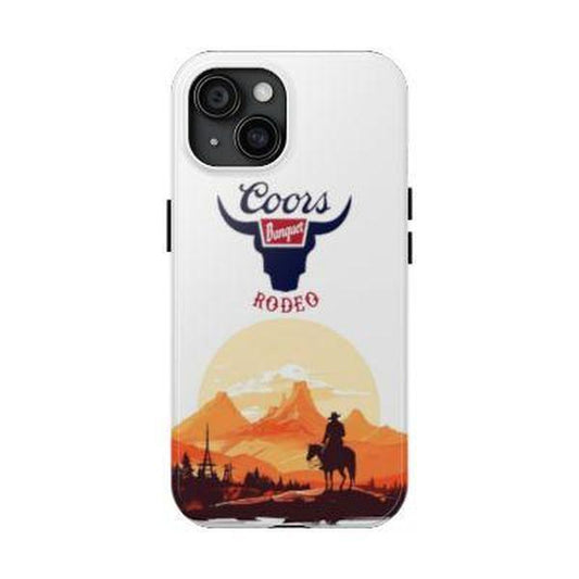 Vintage Coors Banquet Tough Phone Case, Phone Accessories, Cowboy Cowgirl Phone Case