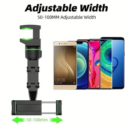 Multifunctional Adjustable Phone Holder, Rearview Mirror Phone Holder, Universal Rotating Car Phone Holder, Cell Phone Automobile Cradles