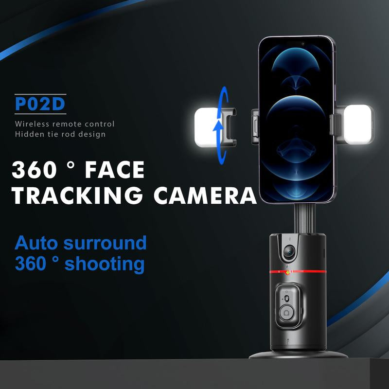 Phone Gimbal Stabilizer, 360° Rotatable Phone Live Broadcast Bracket with Remote Control, Rechargeable Adjustable Phone Desktop Stand for Phone Shooting, Phone Photography Accessories