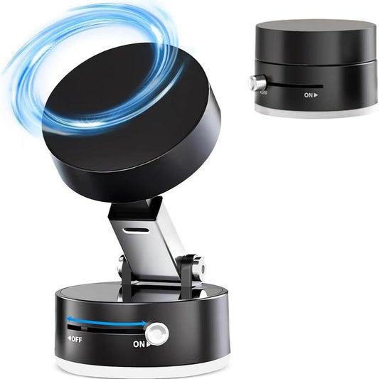 360° Adjustable Vacuum Magnetic Phone Holder, Suction Cup Phone Mount for Magsafe, Portable Cell Phone Magnetic Foldable Phone Stand Adjustable Magnetic Car Phone Mount Adjustable Magnetic Phone Stand Universal Car Phone Holder Mount