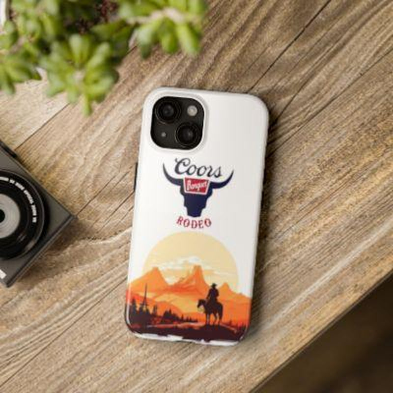 Vintage Coors Banquet Tough Phone Case, Phone Accessories, Cowboy Cowgirl Phone Case