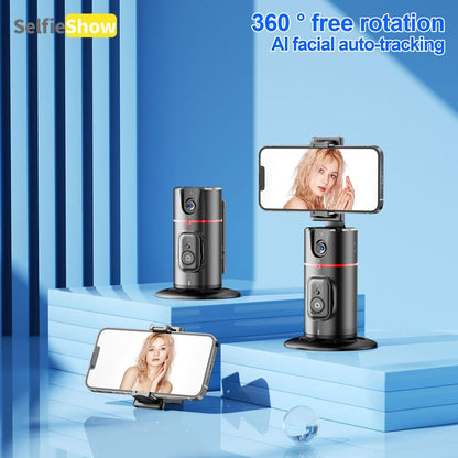 Phone Gimbal Stabilizer, 360° Rotatable Phone Live Broadcast Bracket with Remote Control, Rechargeable Adjustable Phone Desktop Stand for Phone Shooting, Phone Photography Accessories