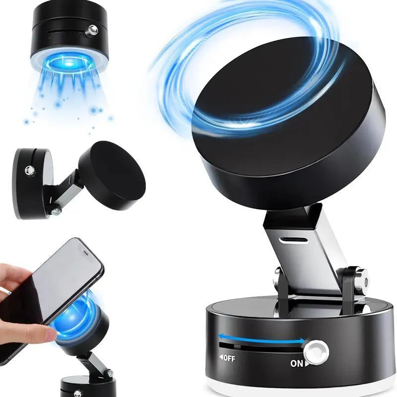 360° Adjustable Vacuum Magnetic Phone Holder, Suction Cup Phone Mount for Magsafe, Portable Cell Phone Magnetic Foldable Phone Stand Adjustable Magnetic Car Phone Mount Adjustable Magnetic Phone Stand Universal Car Phone Holder Mount